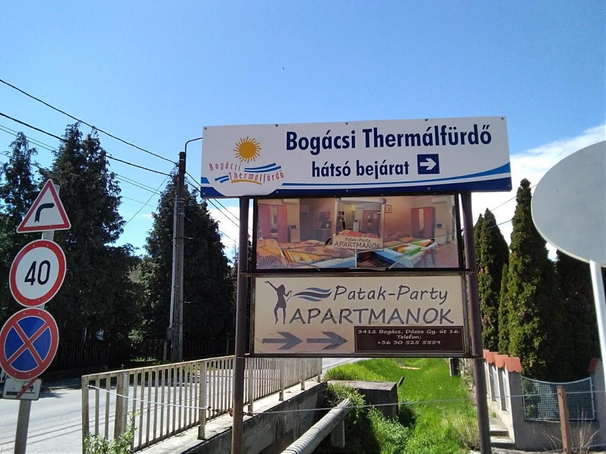 Patak-Party Apartmanok Bogacs Bagian luar foto